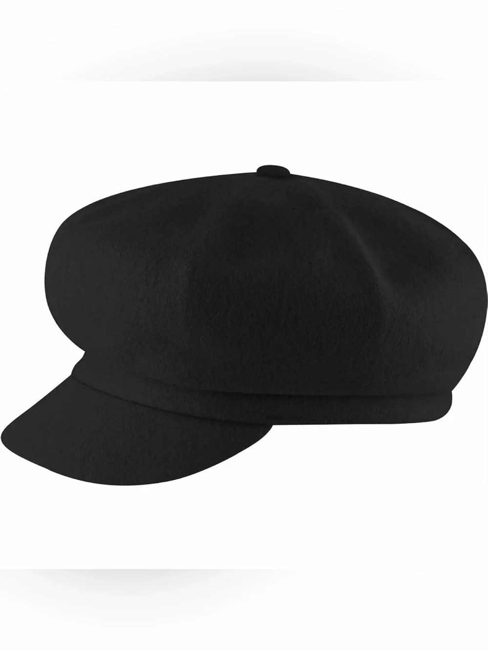 Kangol Black Wool Baker Boy Cap